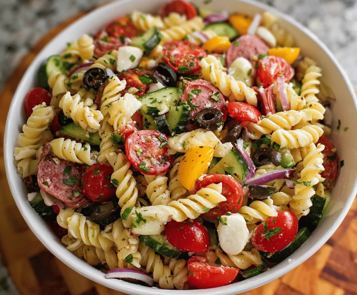 Easy Italian Pasta Salad Recipe for Summer