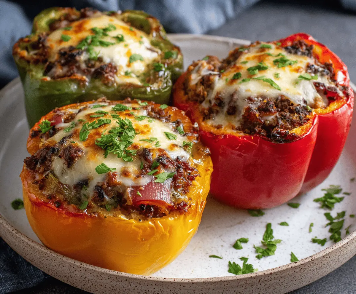 Classic Stuffed Bell Peppers Recipe with Savory Filling