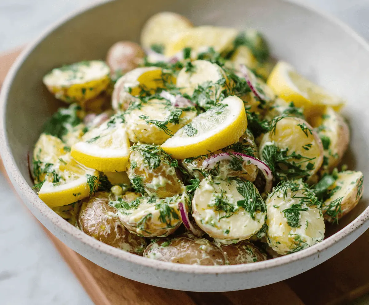 Easy Lemon Dill Potato Salad Recipe