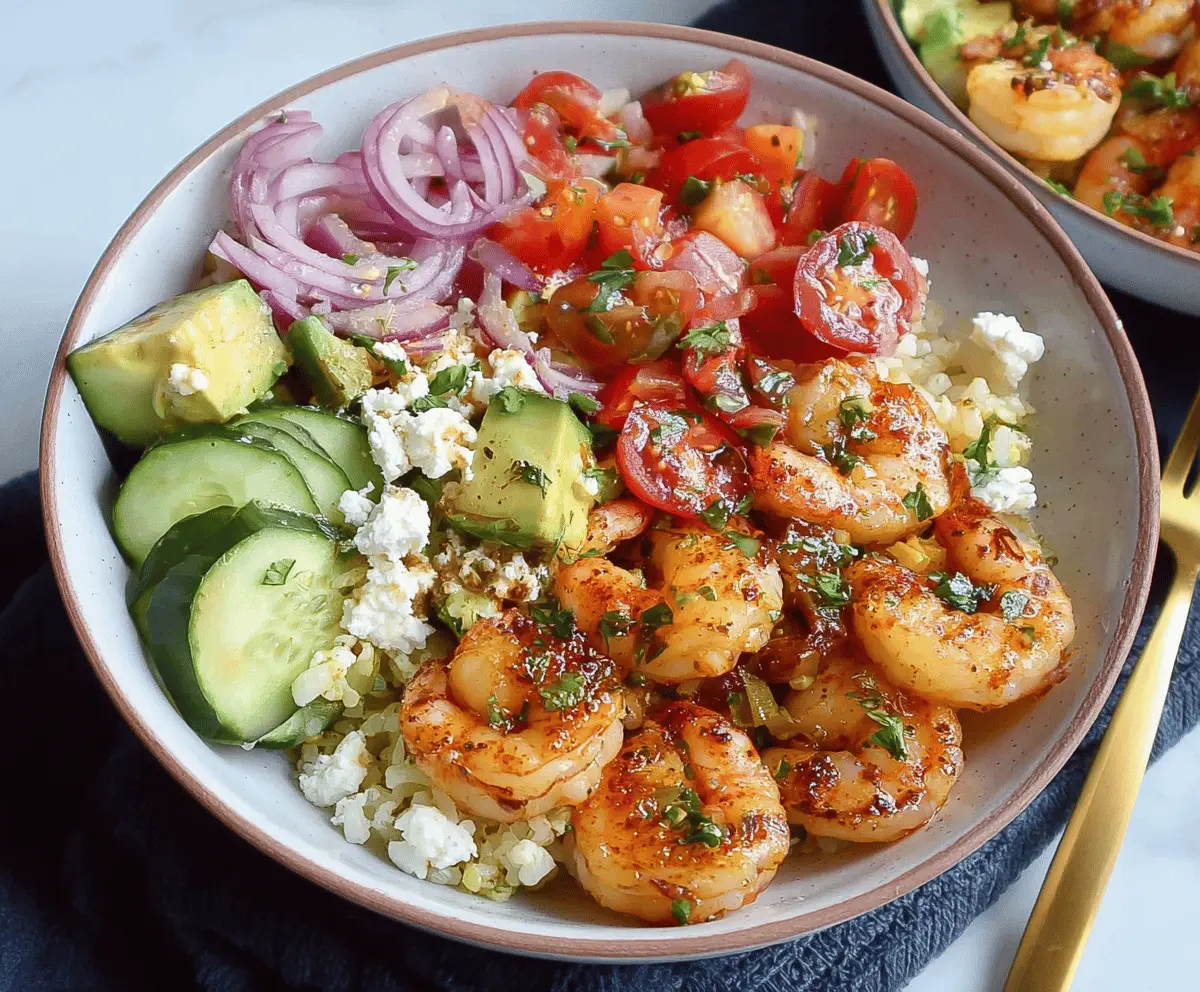 Easy Mediterranean Shrimp Bowls Recipe for Quick Dinners