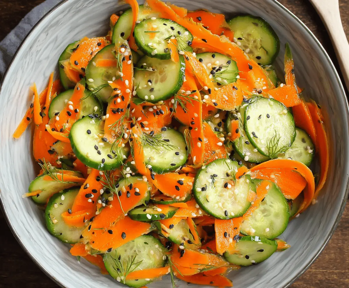 Fresh Carrot and Cucumber Salad Recipe