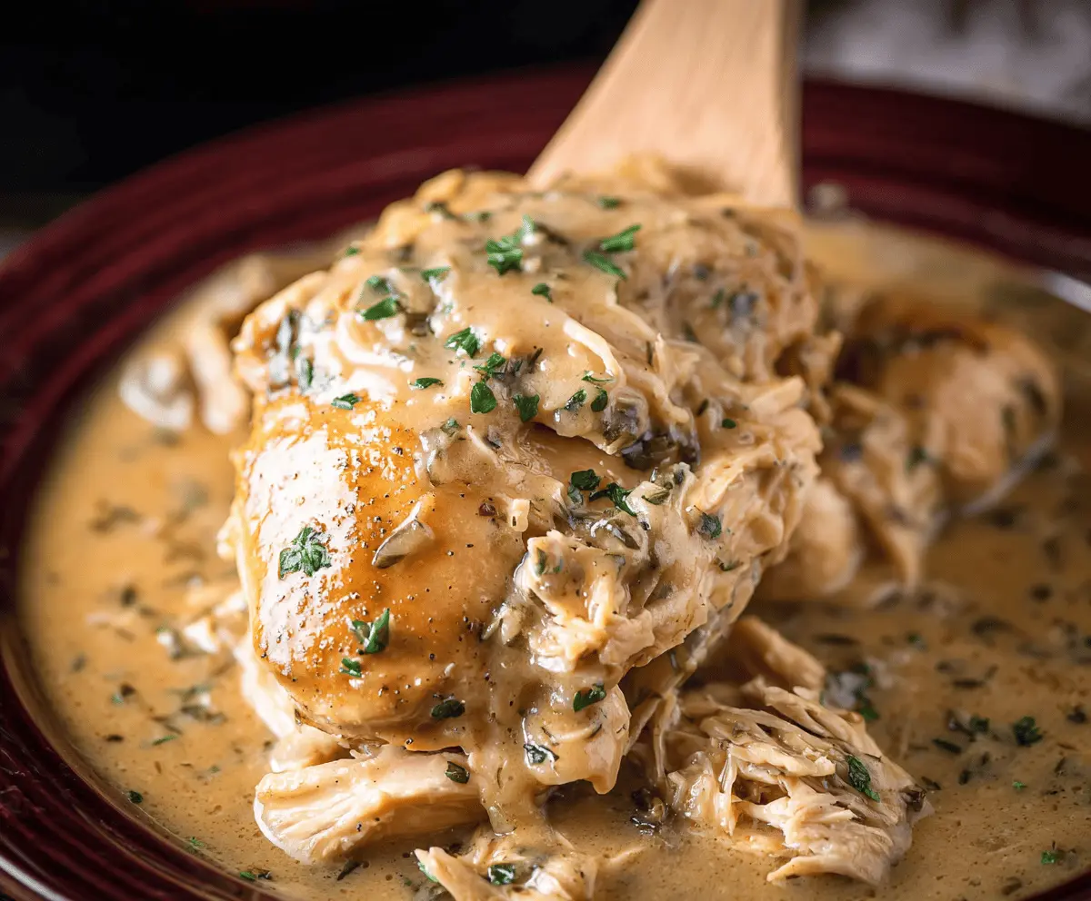 Easy Crock-Pot Chicken with Creamy Gravy