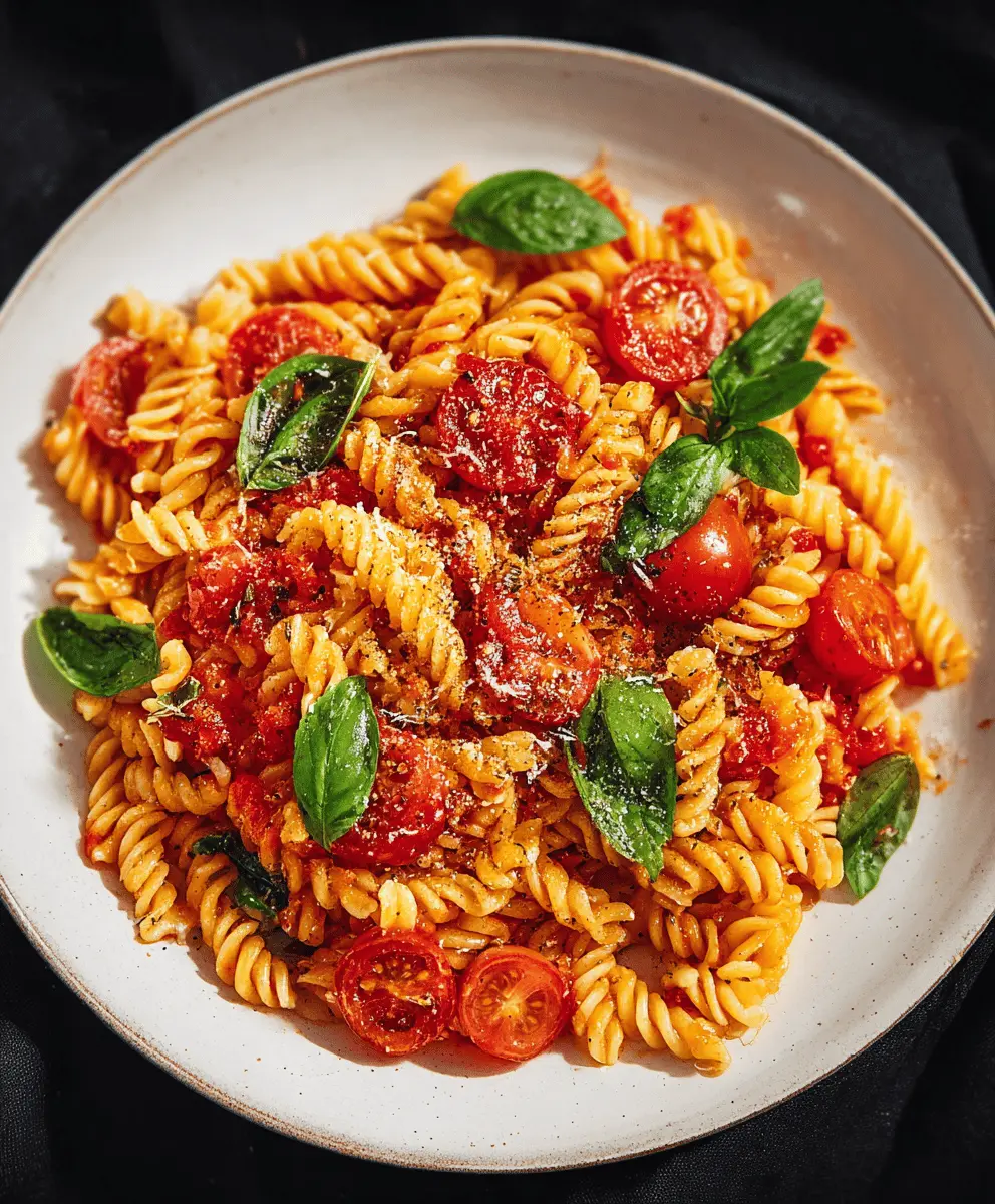 Classic Italian Pasta Al Pomodoro Recipe