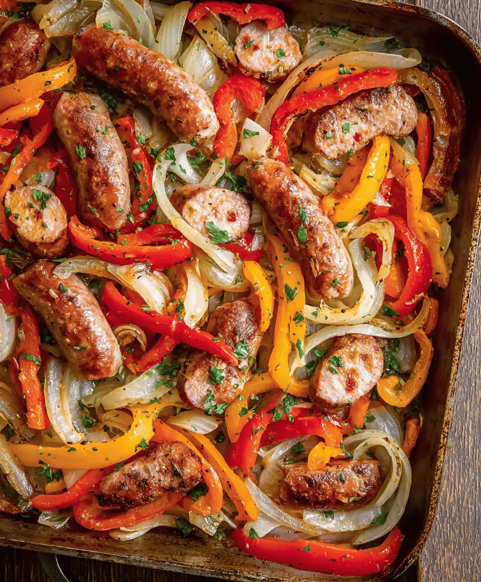 Easy One-Pan Italian Sausage with Peppers and Onions