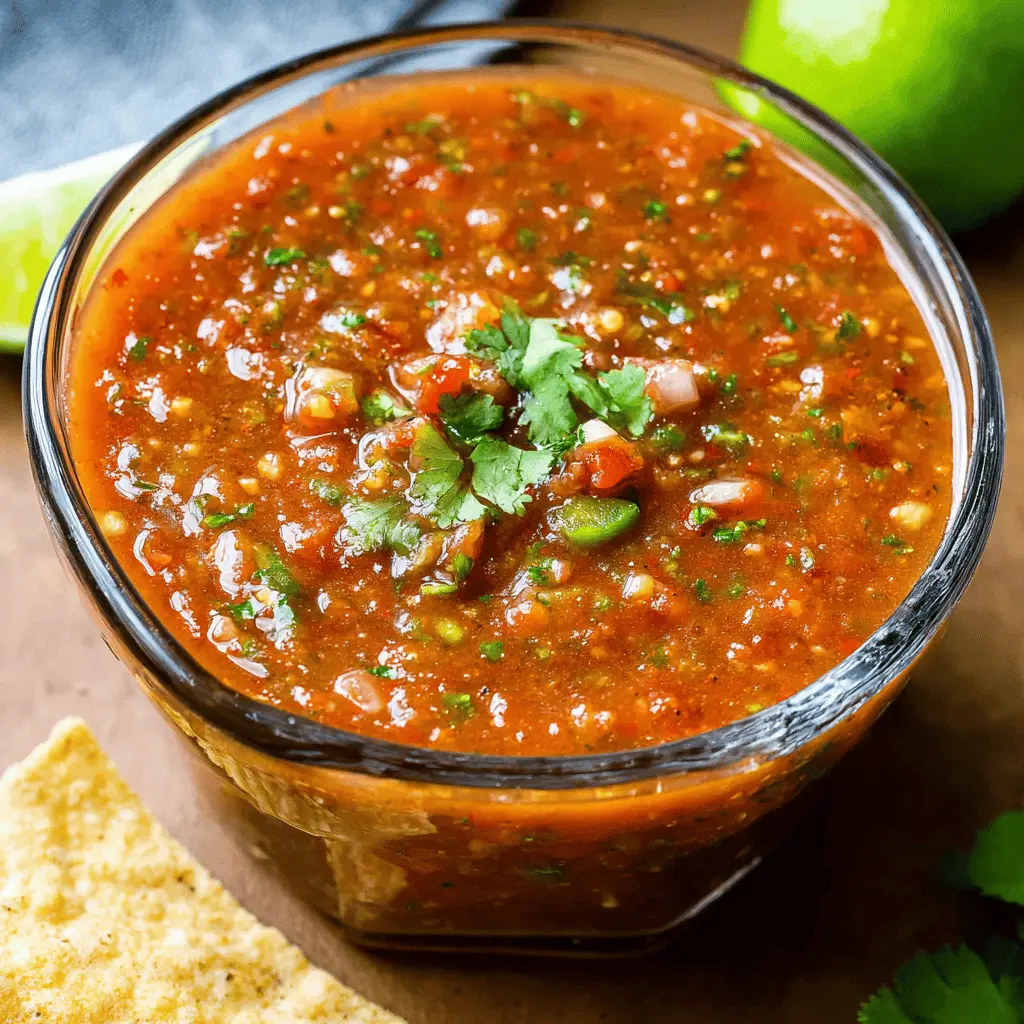 Easy Restaurant Style Blender Salsa Recipe