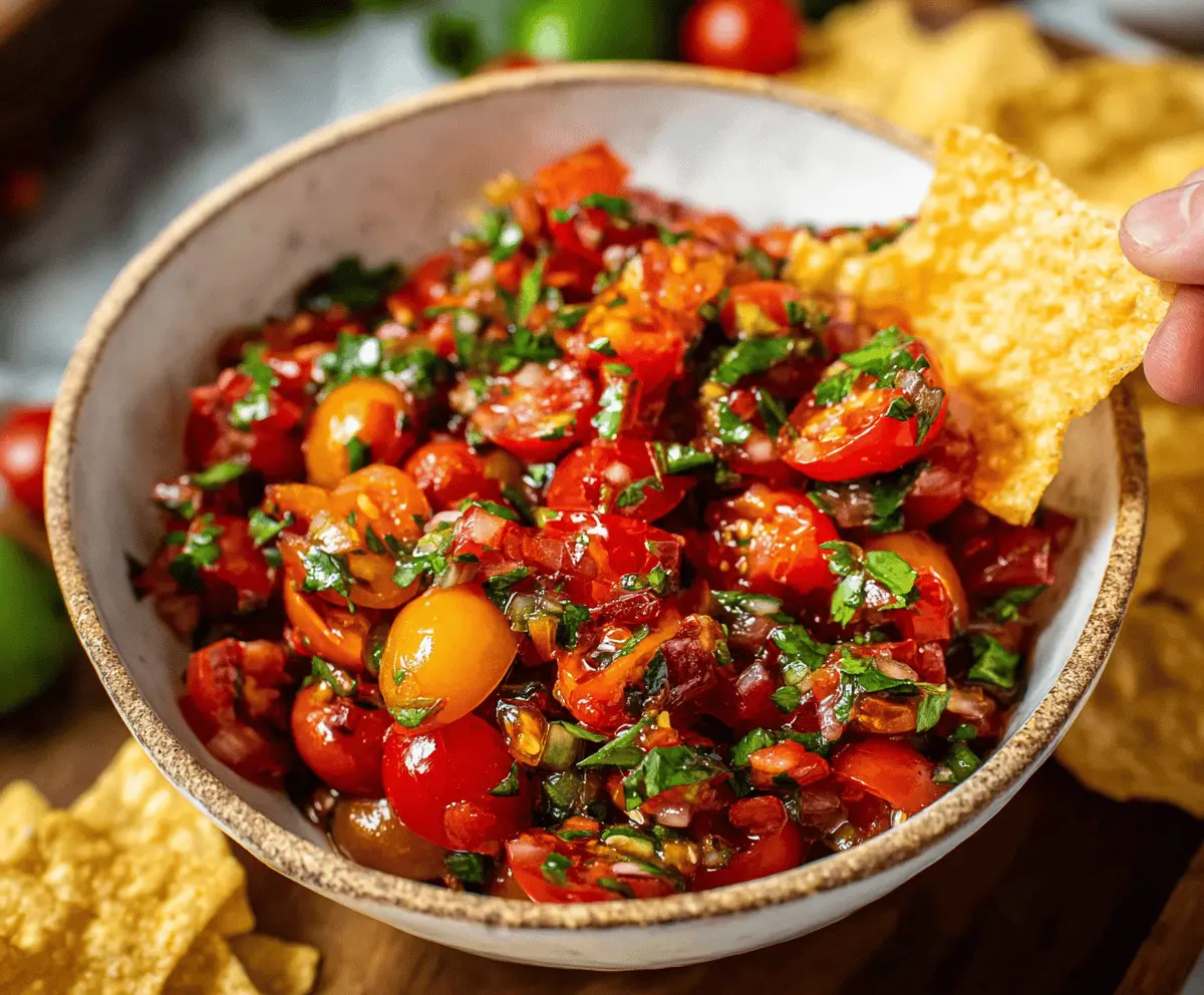 Refreshing Cherry Tomato Salsa Recipe