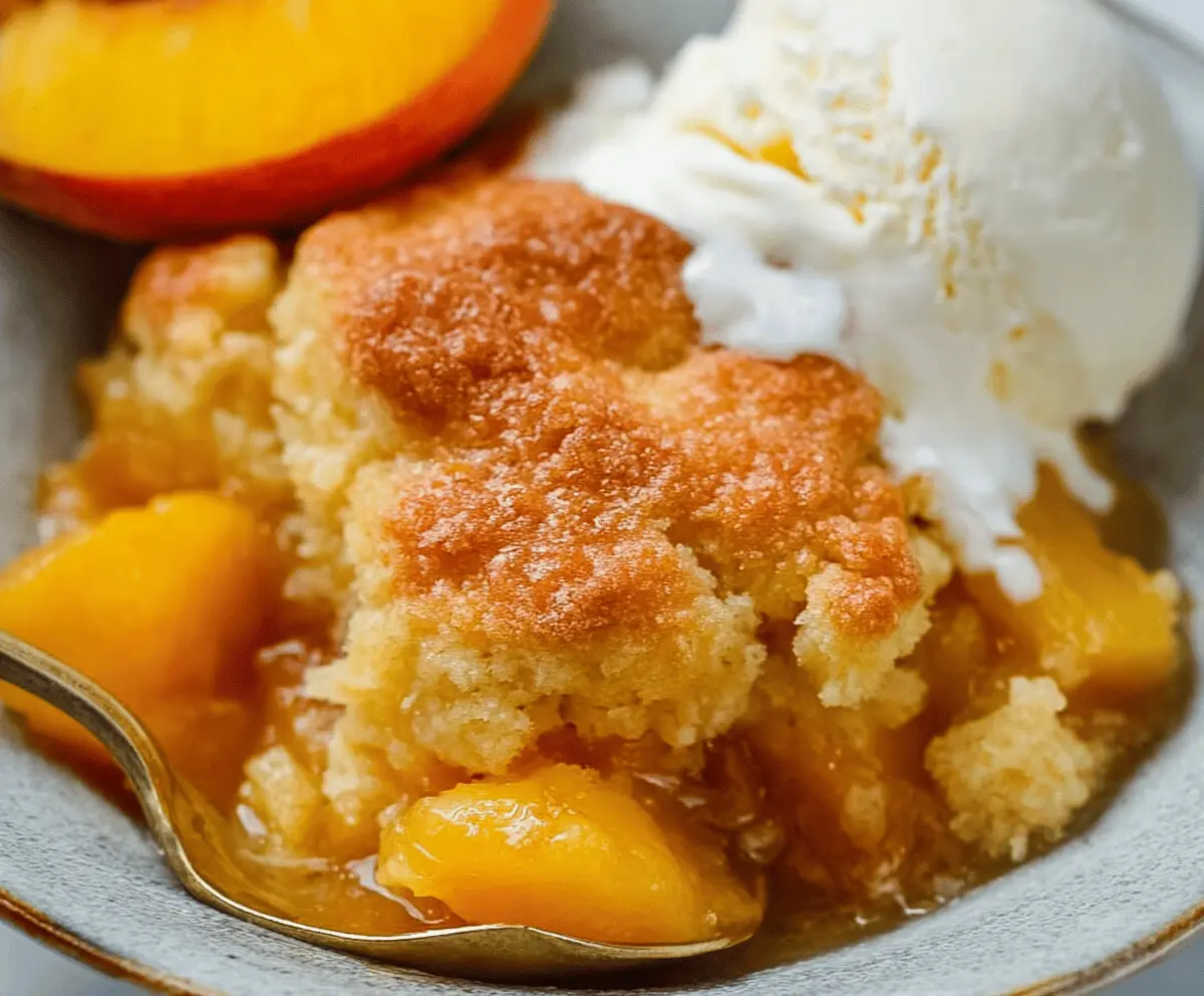 Easy Canned Peach Cobbler Recipe for Beginners