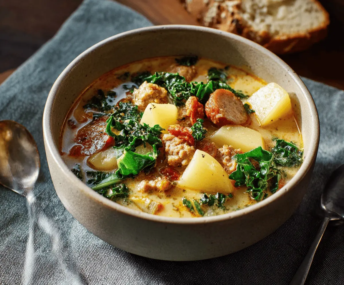 Hearty Sausage Potato Kale Soup Recipe