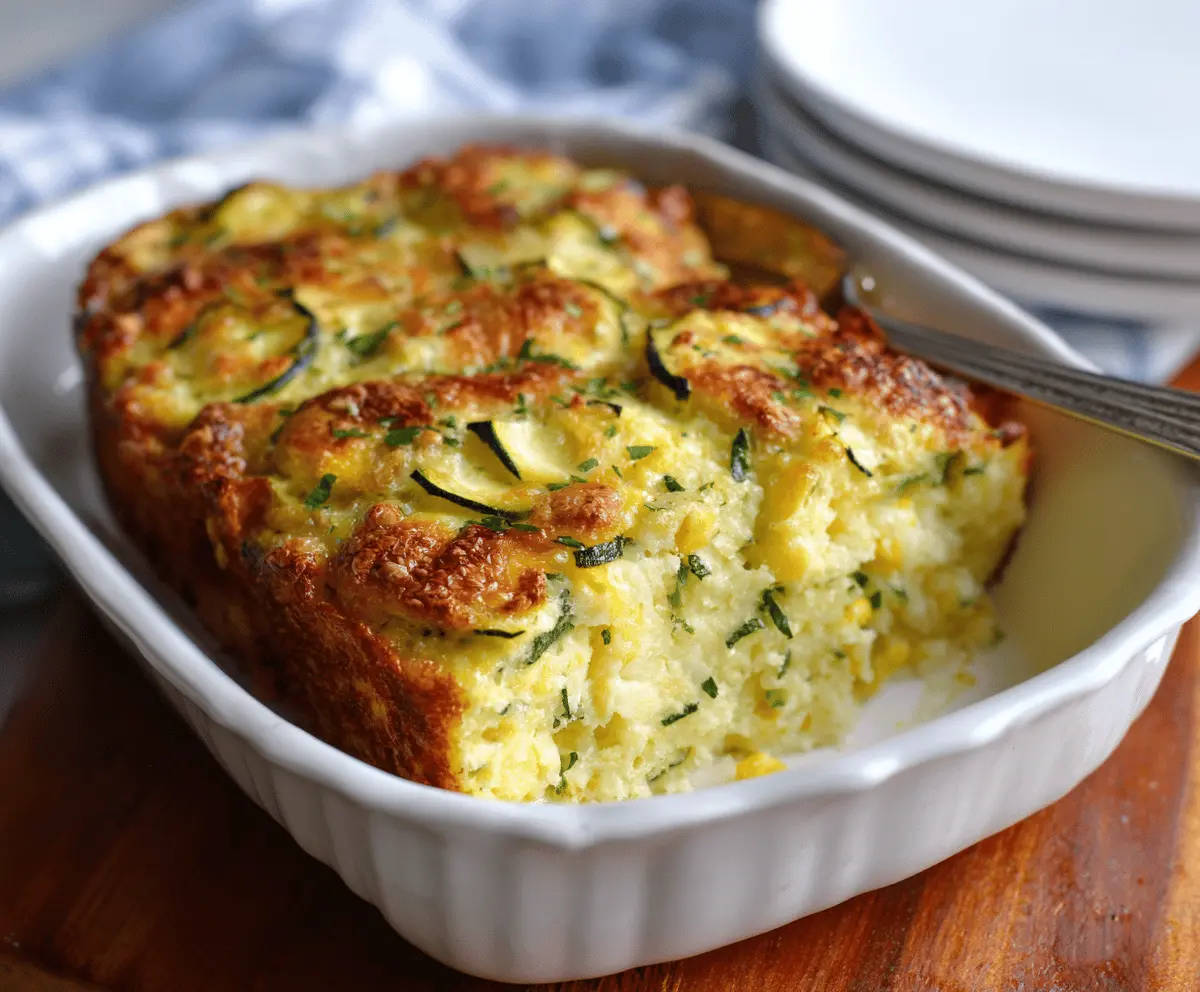 Easy Savory Zucchini Casserole Recipe