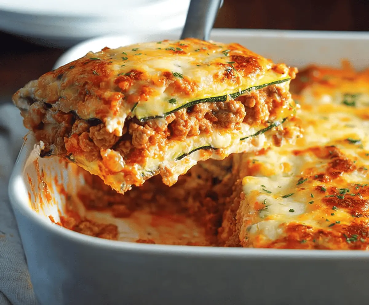 Healthy Zucchini Lasagna With Ground Turkey Recipe