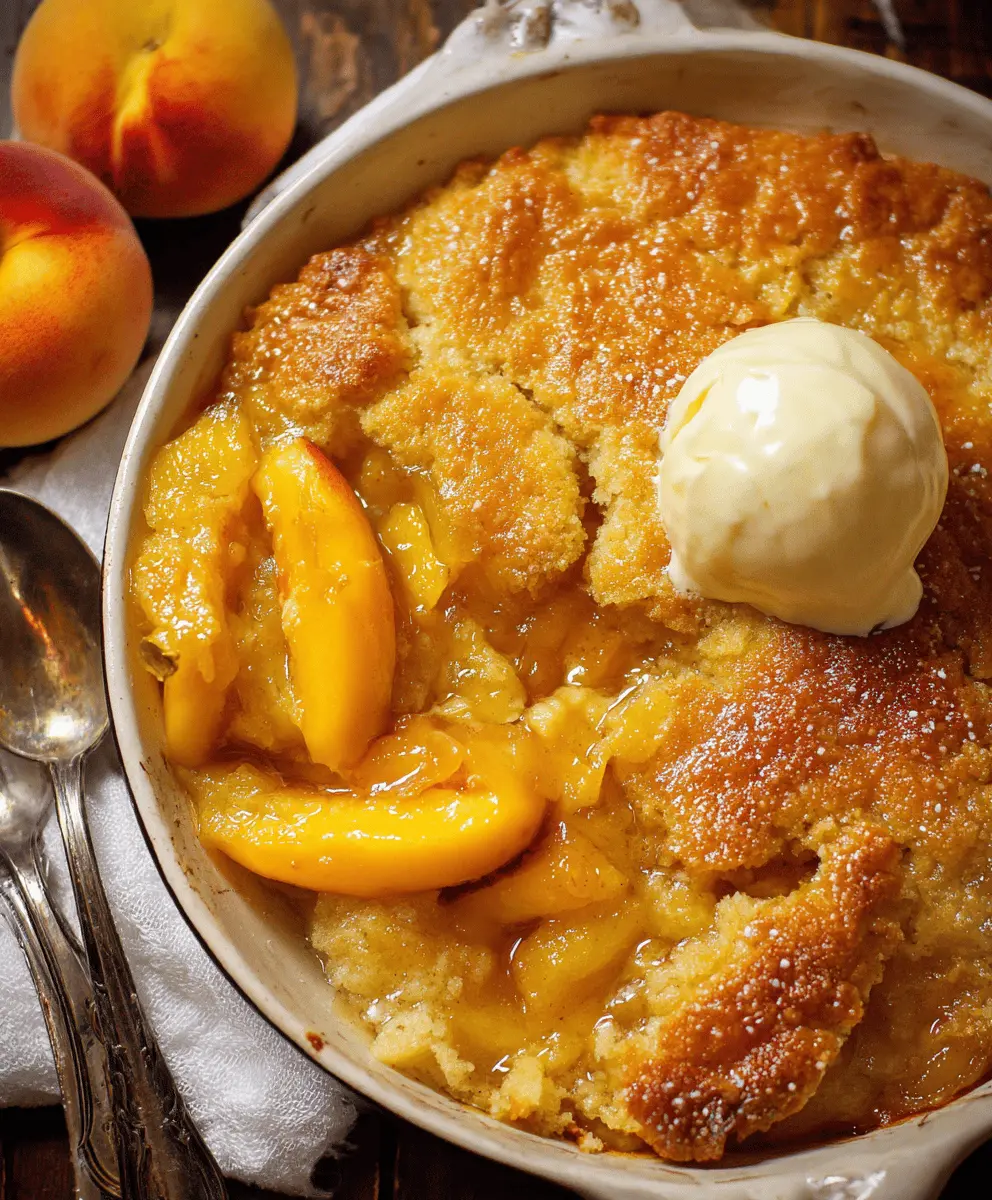 Classic Georgia Peach Cobbler Recipe