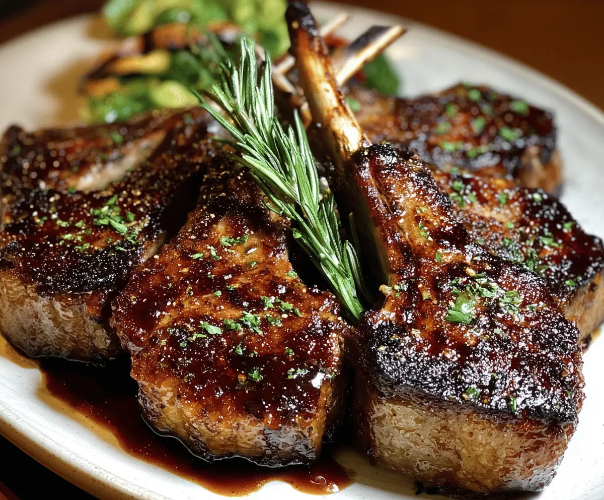 Honey Garlic Lamb Chops with Sweet Glaze
