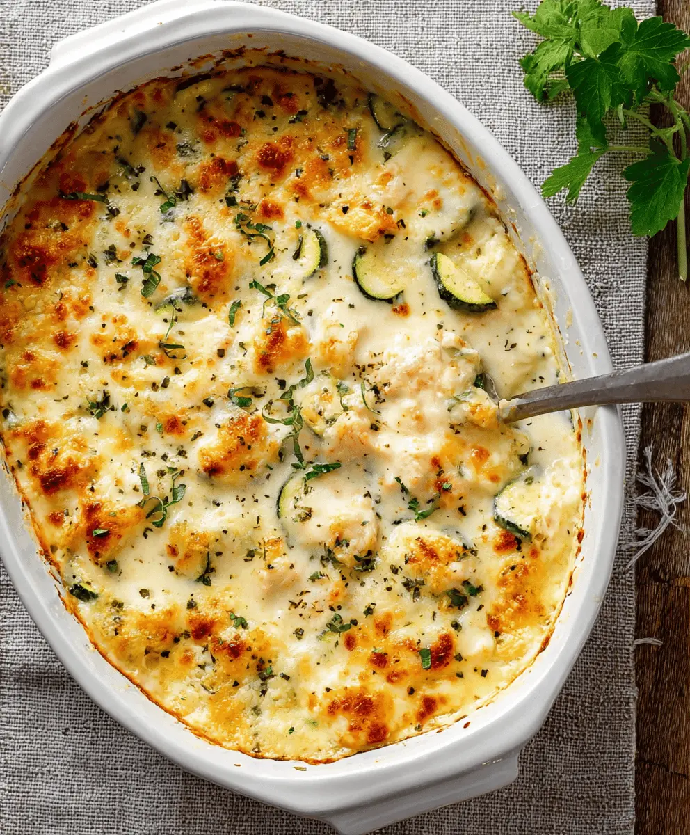 Easy Chicken Zucchini Casserole Recipe