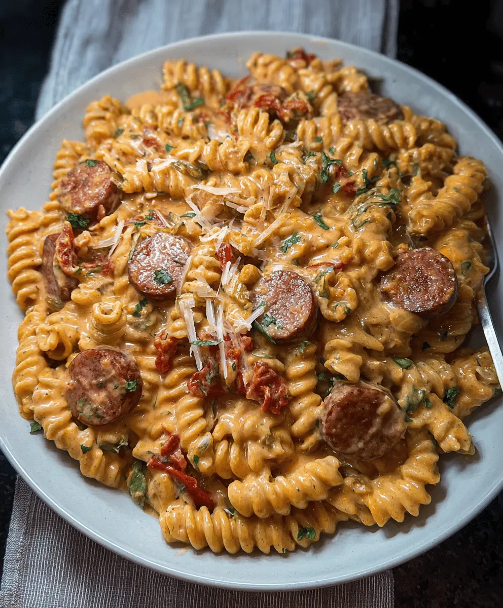 Creamy Smoked Sausage Pasta Recipe