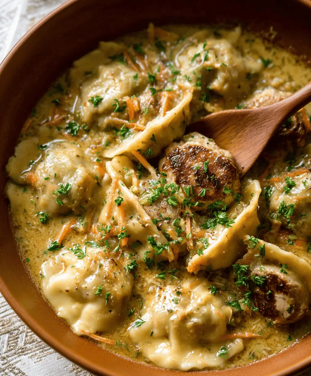 Easy Chicken and Pumpkin Dumplings Recipe