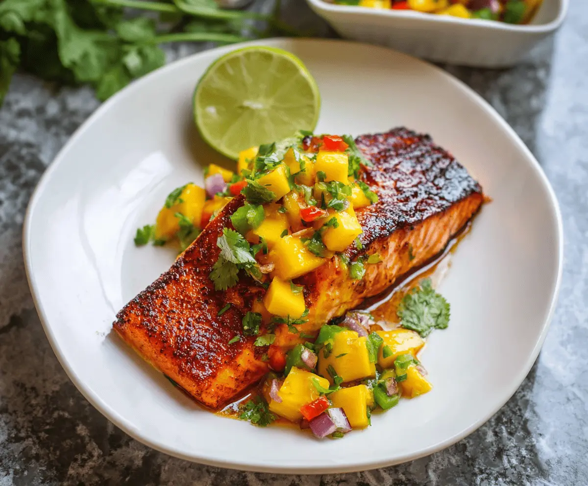 Fresh Mango Salsa Salmon Recipe for Summer