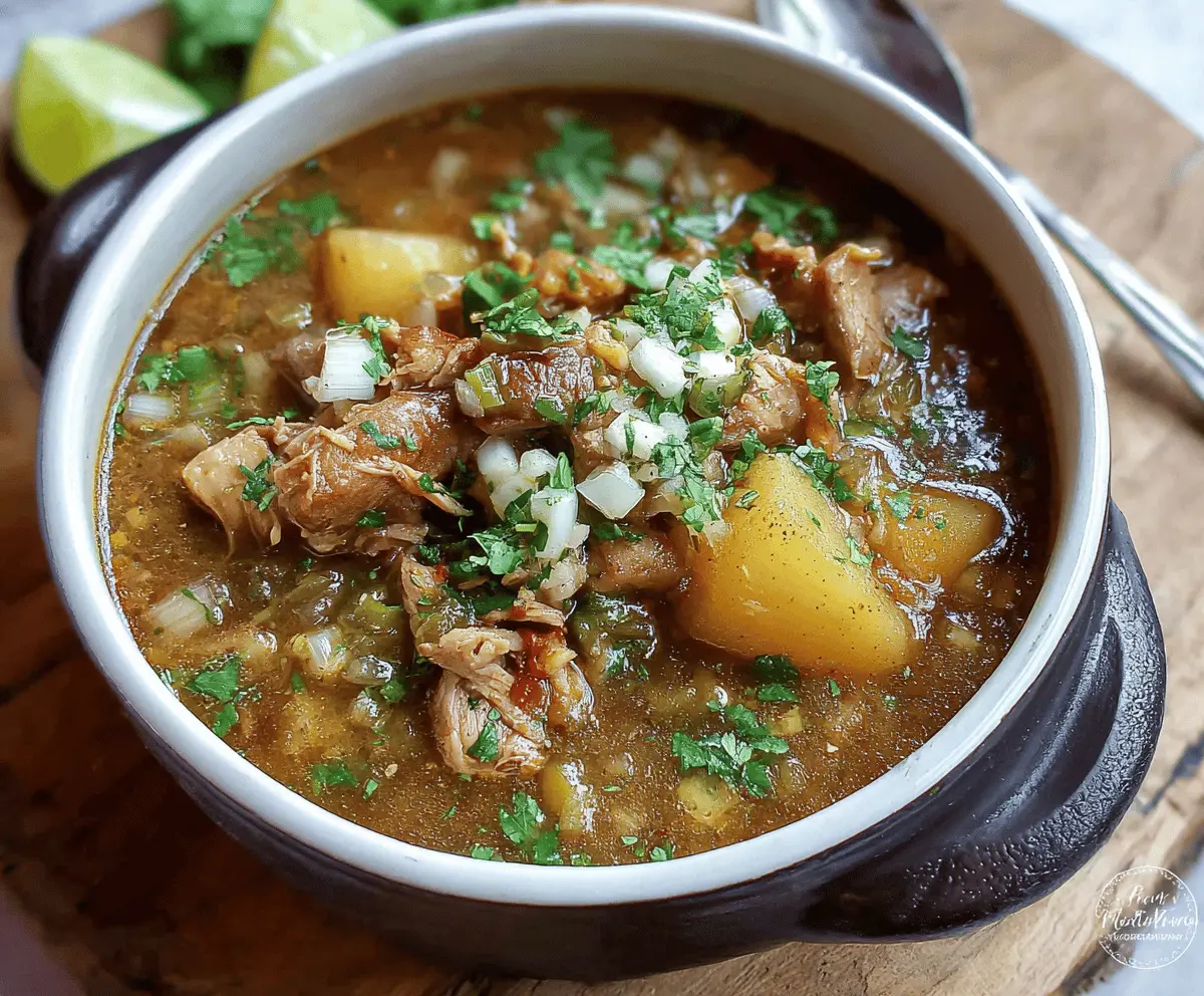 Easy Cozy Pork Green Chili Stew Recipe