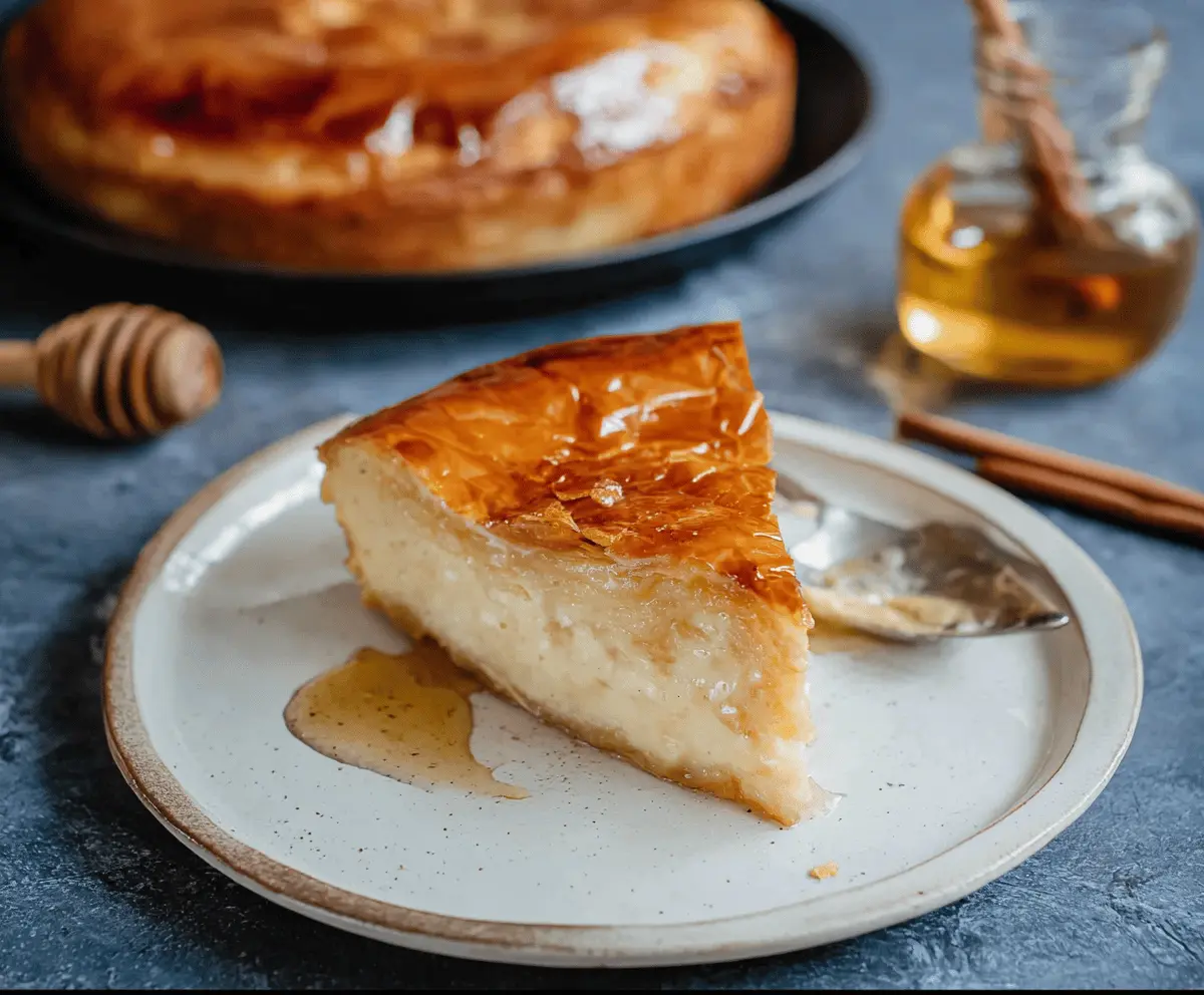 Traditional Greek Honey Pie Recipe with Warm Spices
