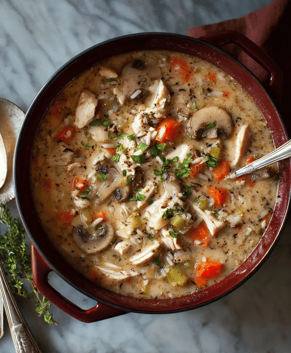 Creamy Chicken and Wild Rice Soup Recipe