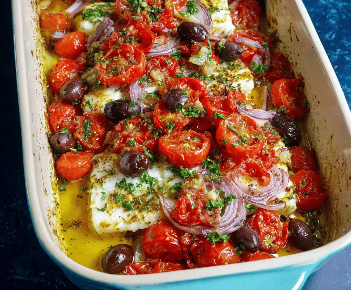 Easy Mediterranean Baked Fish Recipe with Fresh Herbs