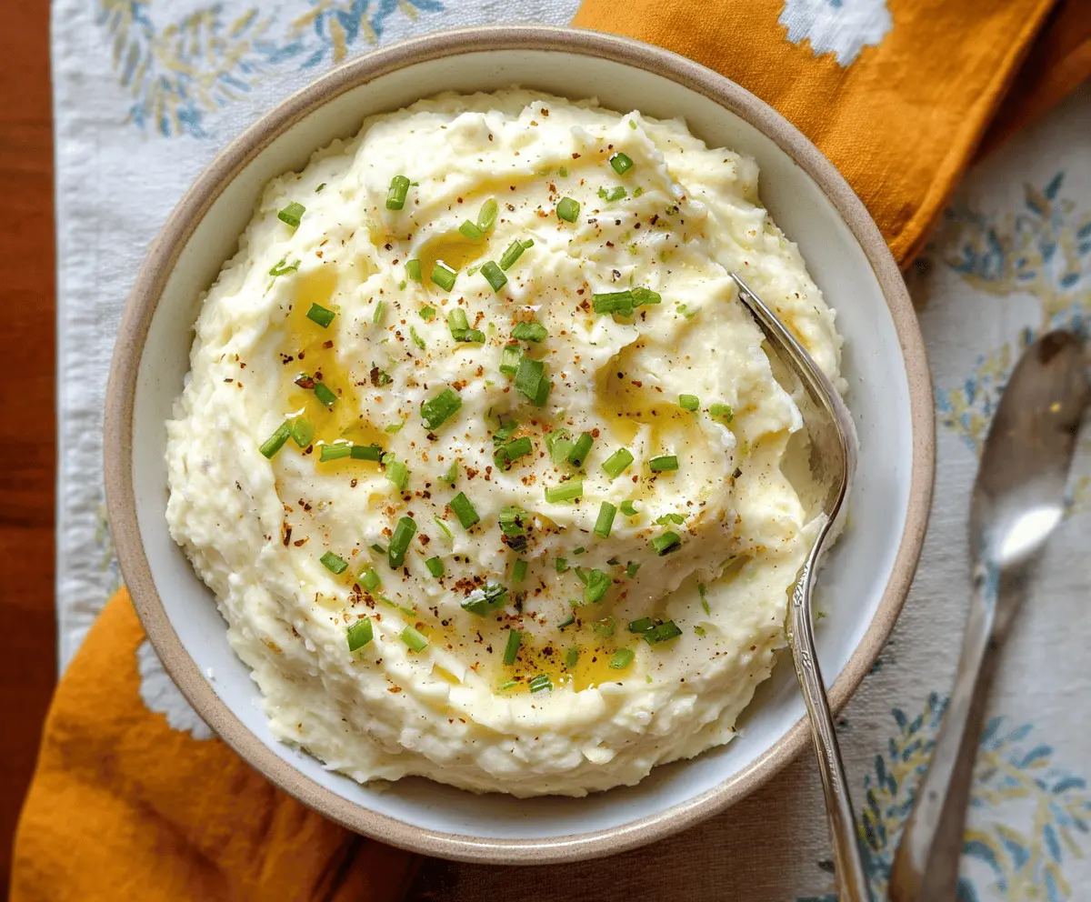 Creamy Sour Cream and Onion Mashed Potatoes Recipe