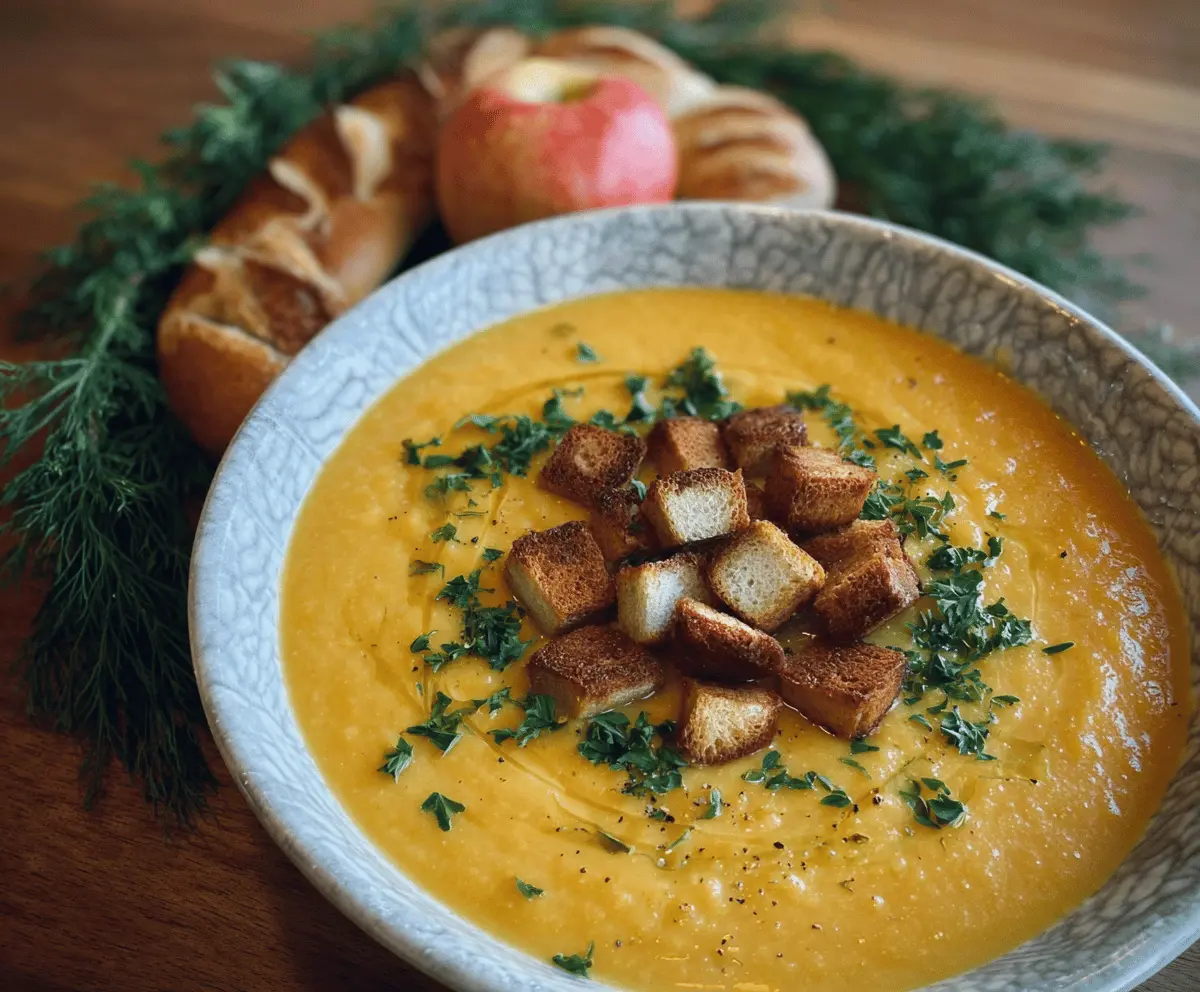 Butternut Squash & Apple Sheet Pan Soup