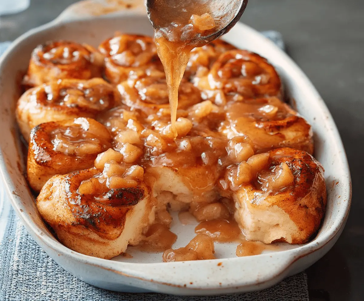 Cinnamon Rolls and Apple Pie Filling