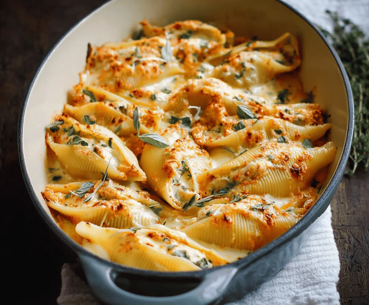 Creamy Pumpkin Ricotta Stuffed Shells Recipe