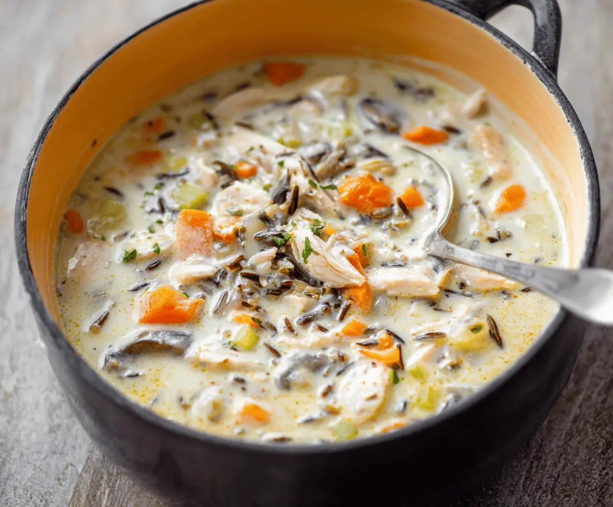 Creamy Turkey Wild Rice Soup Recipe