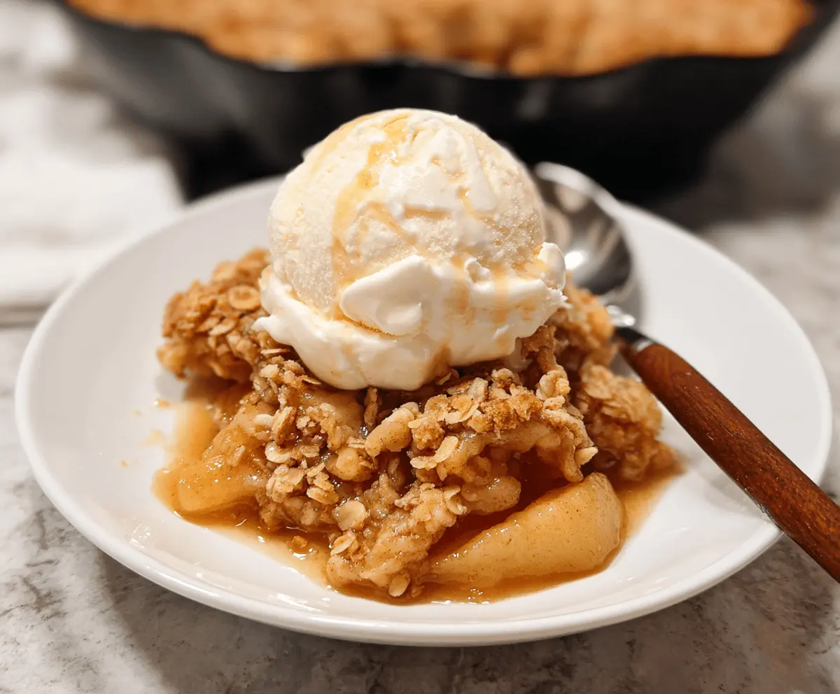 Easy Apple Crisp with Pie Filling