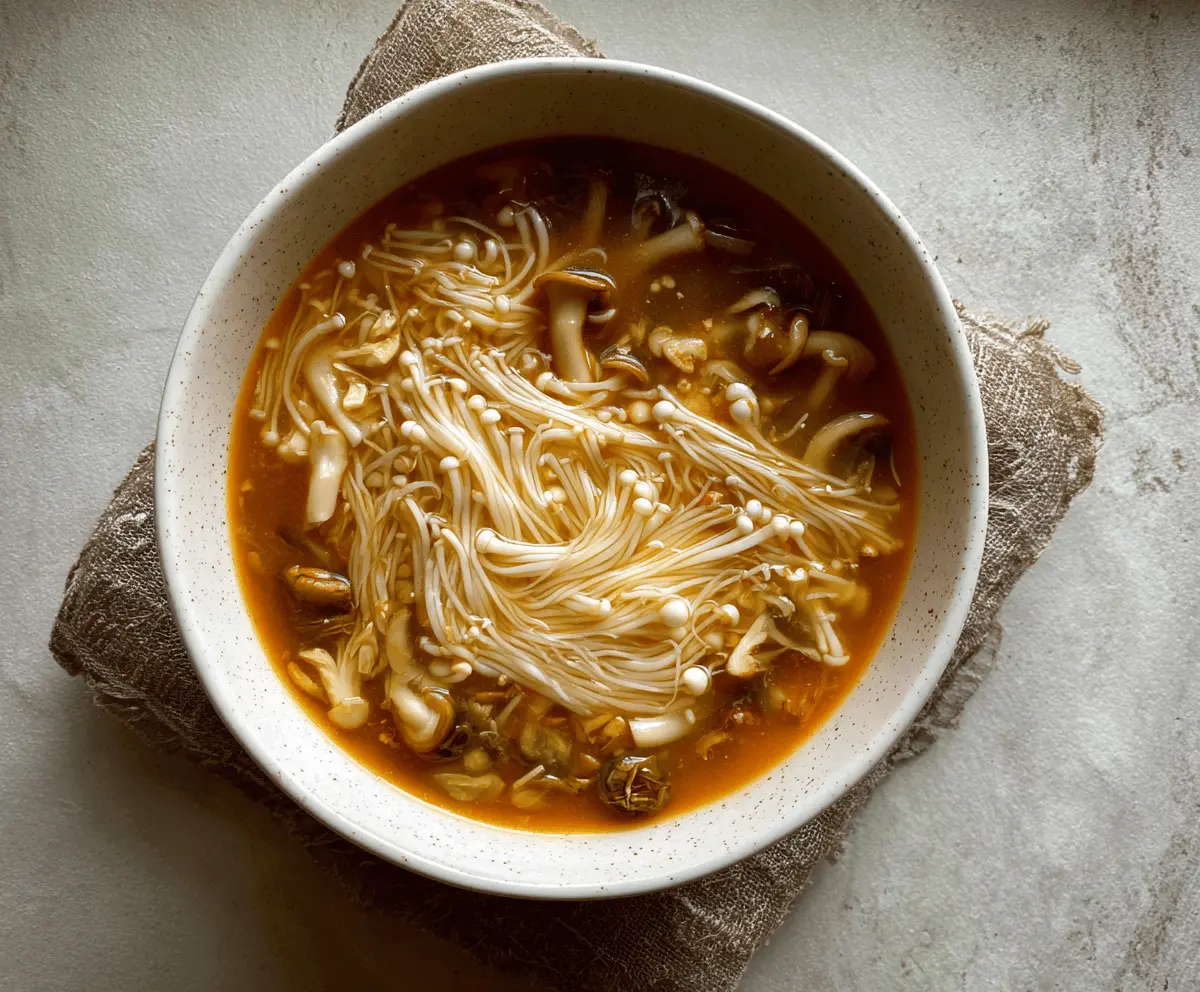 Enoki Mushroom Soup Recipe