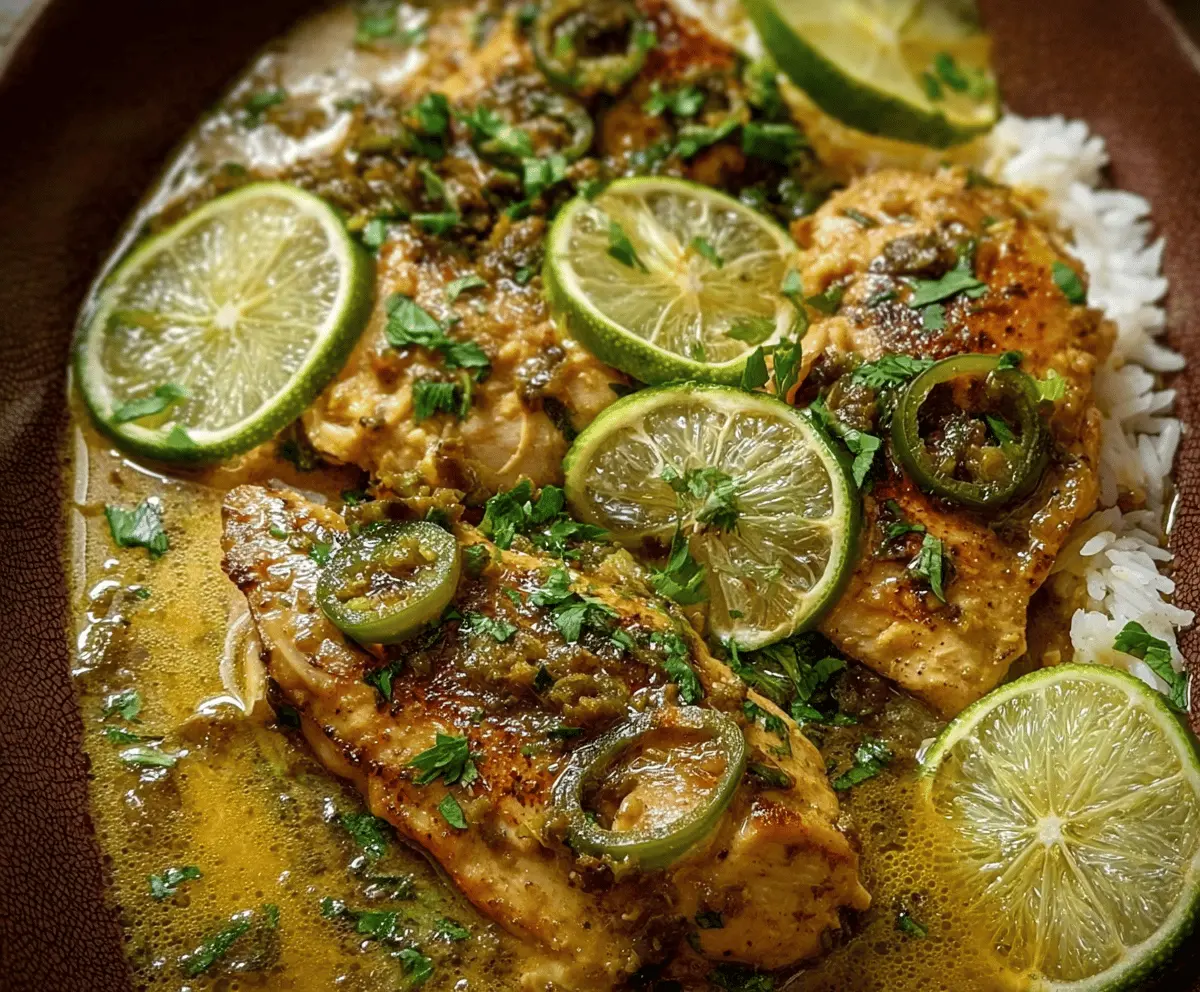 Lime Green Chili Chicken