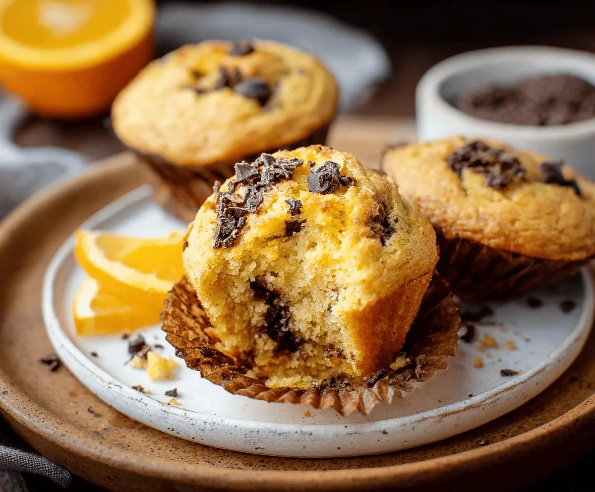 Orange chocolate muffins