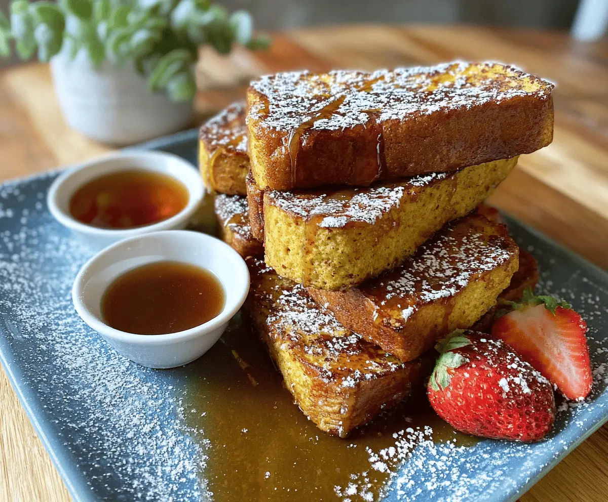 Delicious paleo caramel French toast dippers served with fresh berries and maple syrup on a rustic plate
