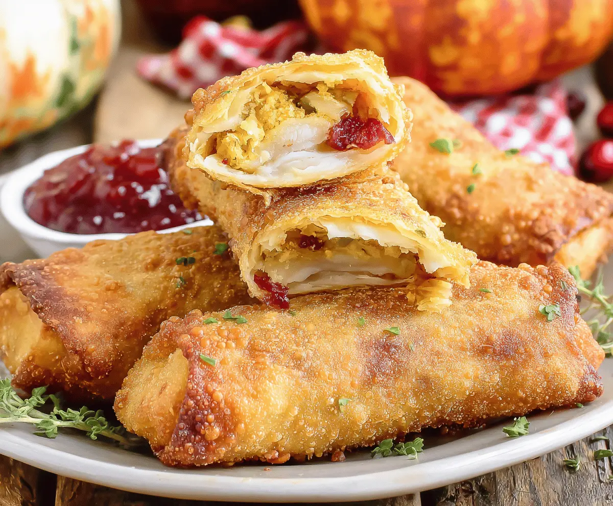 thanksgiving egg rolls