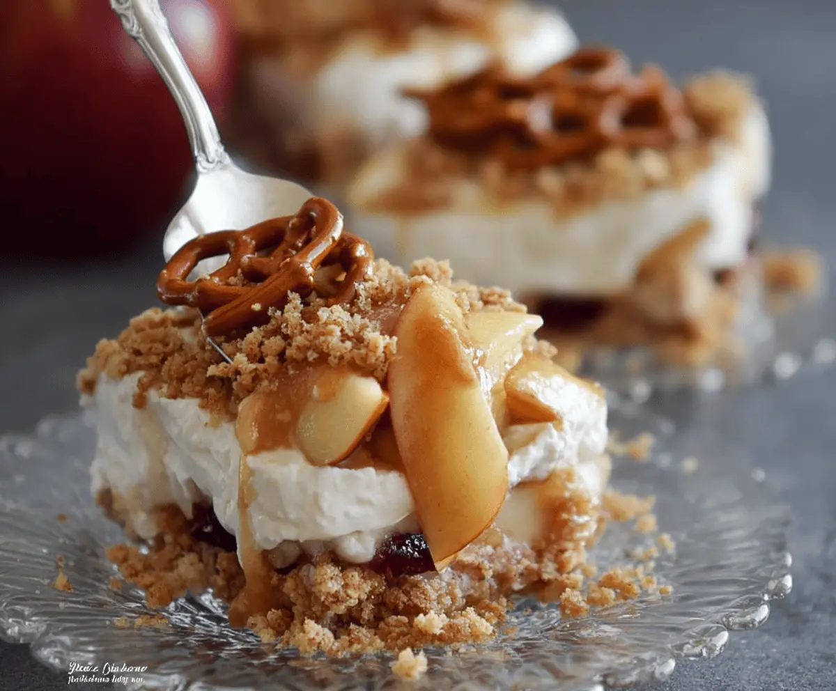 Apple Cinnamon Pretzel Salad