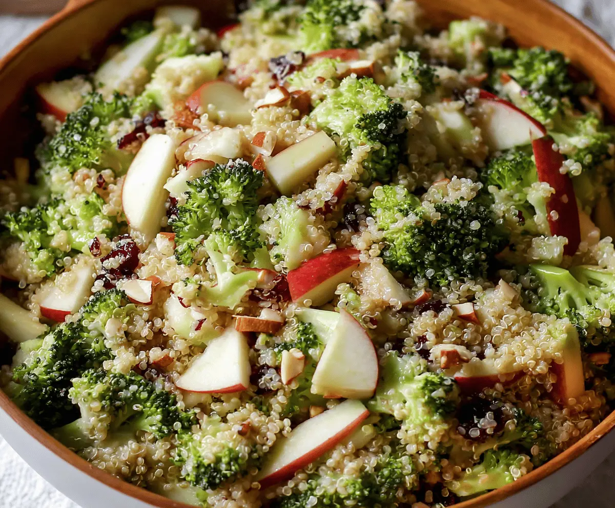 Broccoli Apple Quinoa Salad