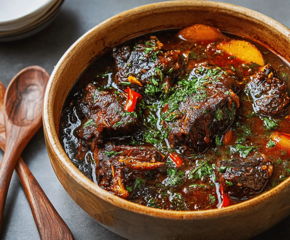 Caribbean Beef Pepper Pot Inspired Stew