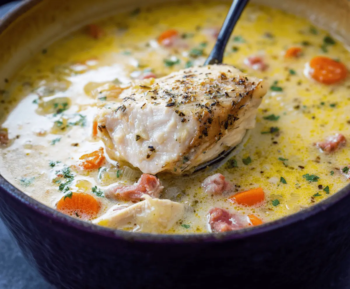 Chicken Cordon Bleu Soup
