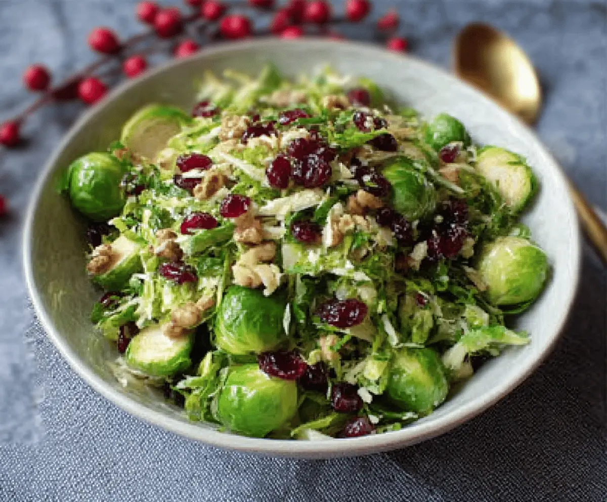 Christmas Brussels Sprout Salad