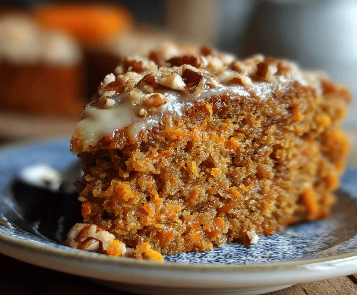 Easy Oatmeal Carrot Cake Recipe 