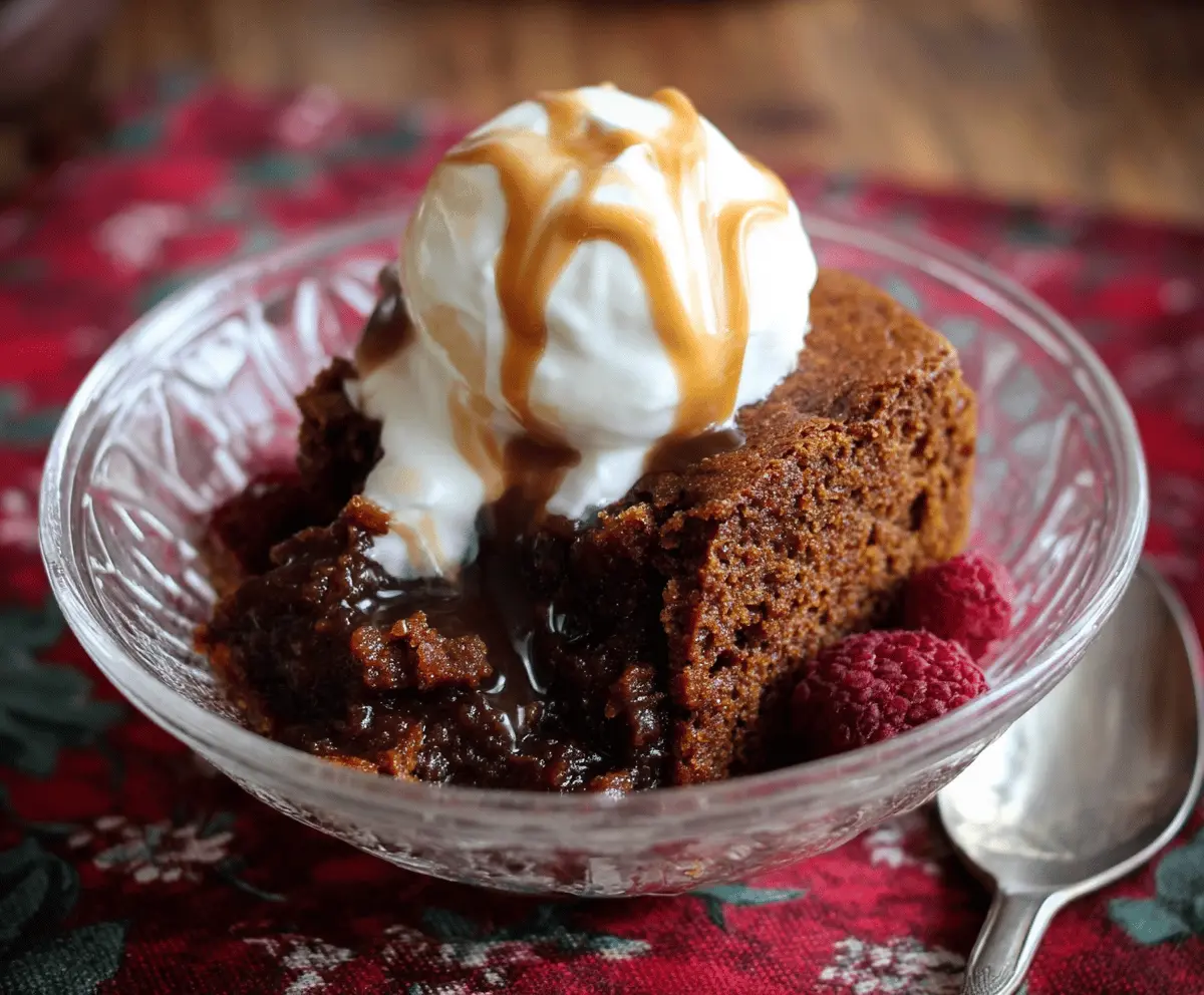 Gingerbread Pudding Cake