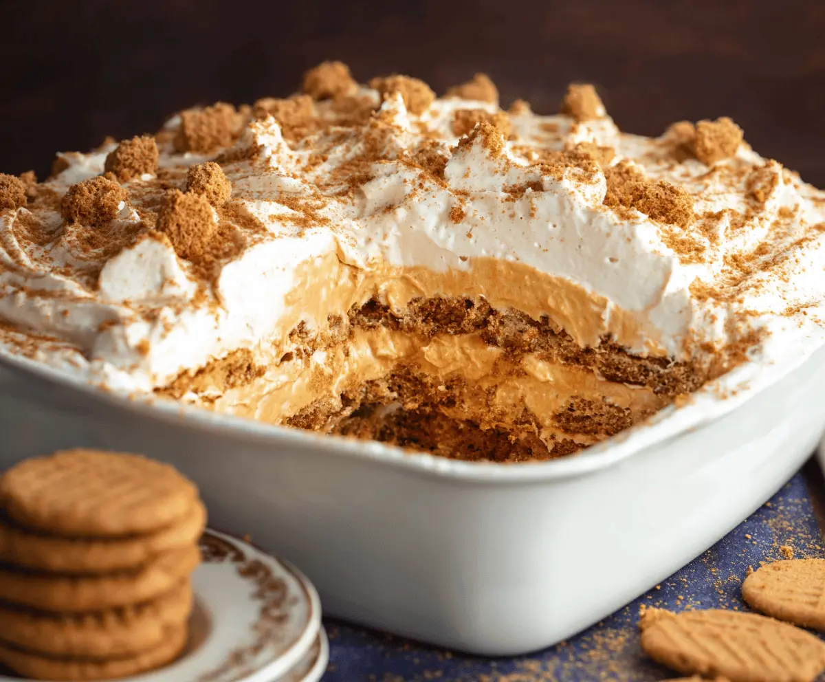 Gingersnap Pumpkin Icebox Cake