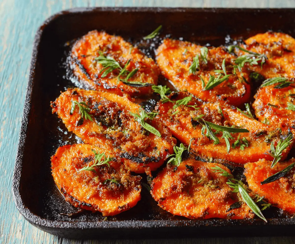 Healthy Smashed Carrots