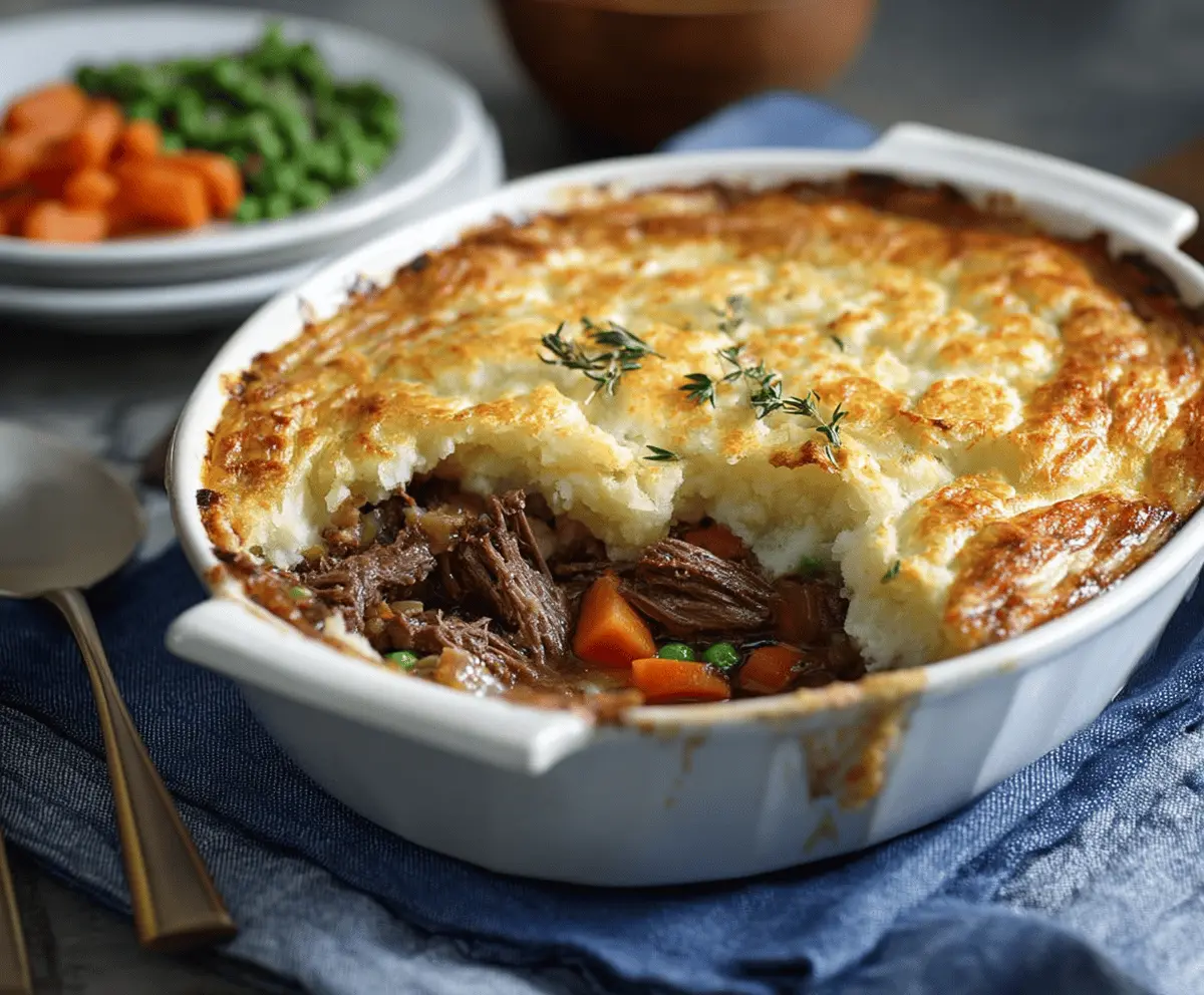 Hearty Shepherd's Pot Roast Pie