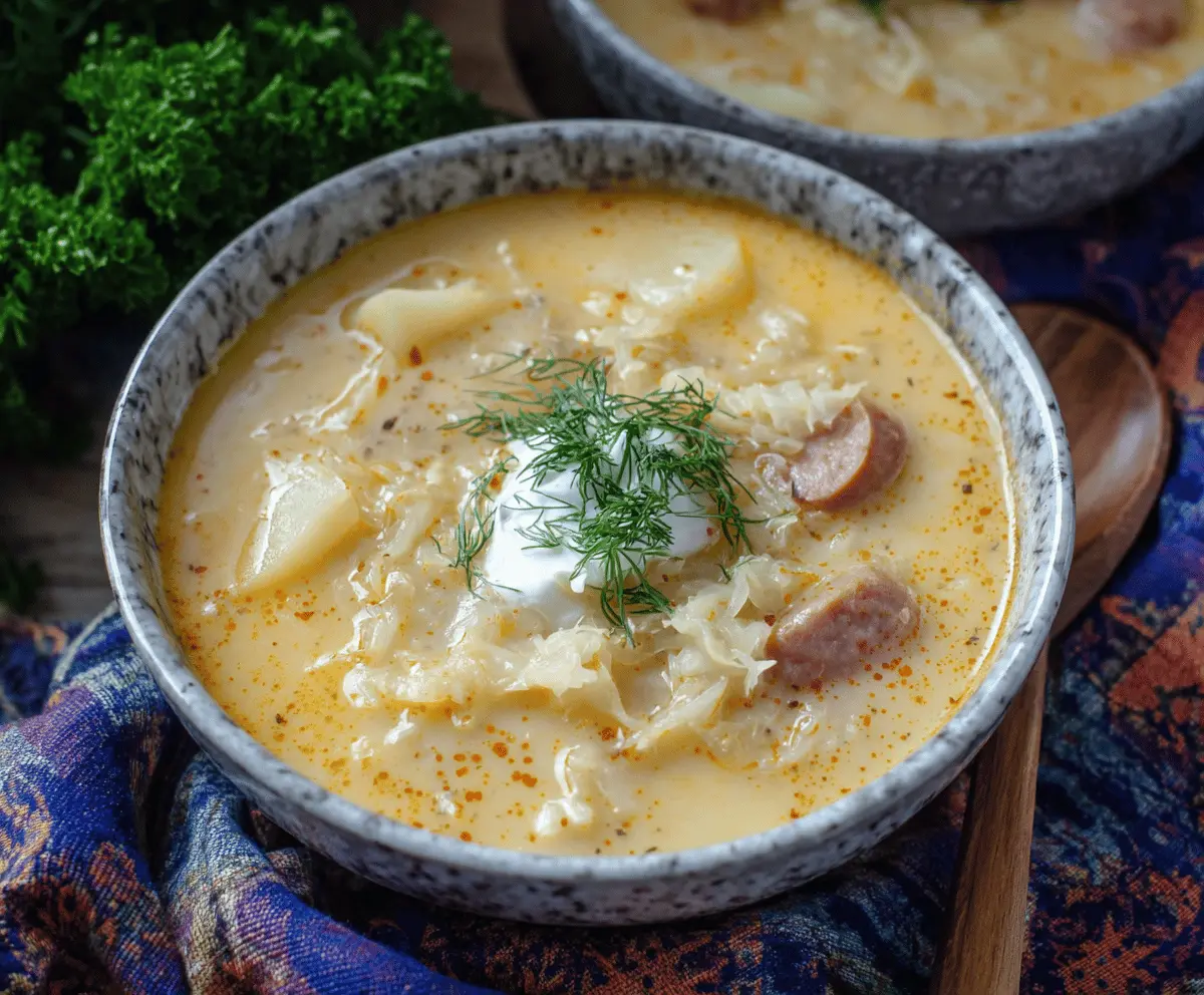 Potato and Sauerkraut Soup