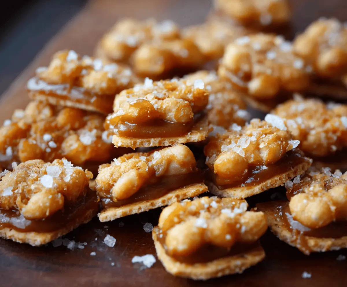 Salted Caramel Cracker Bites