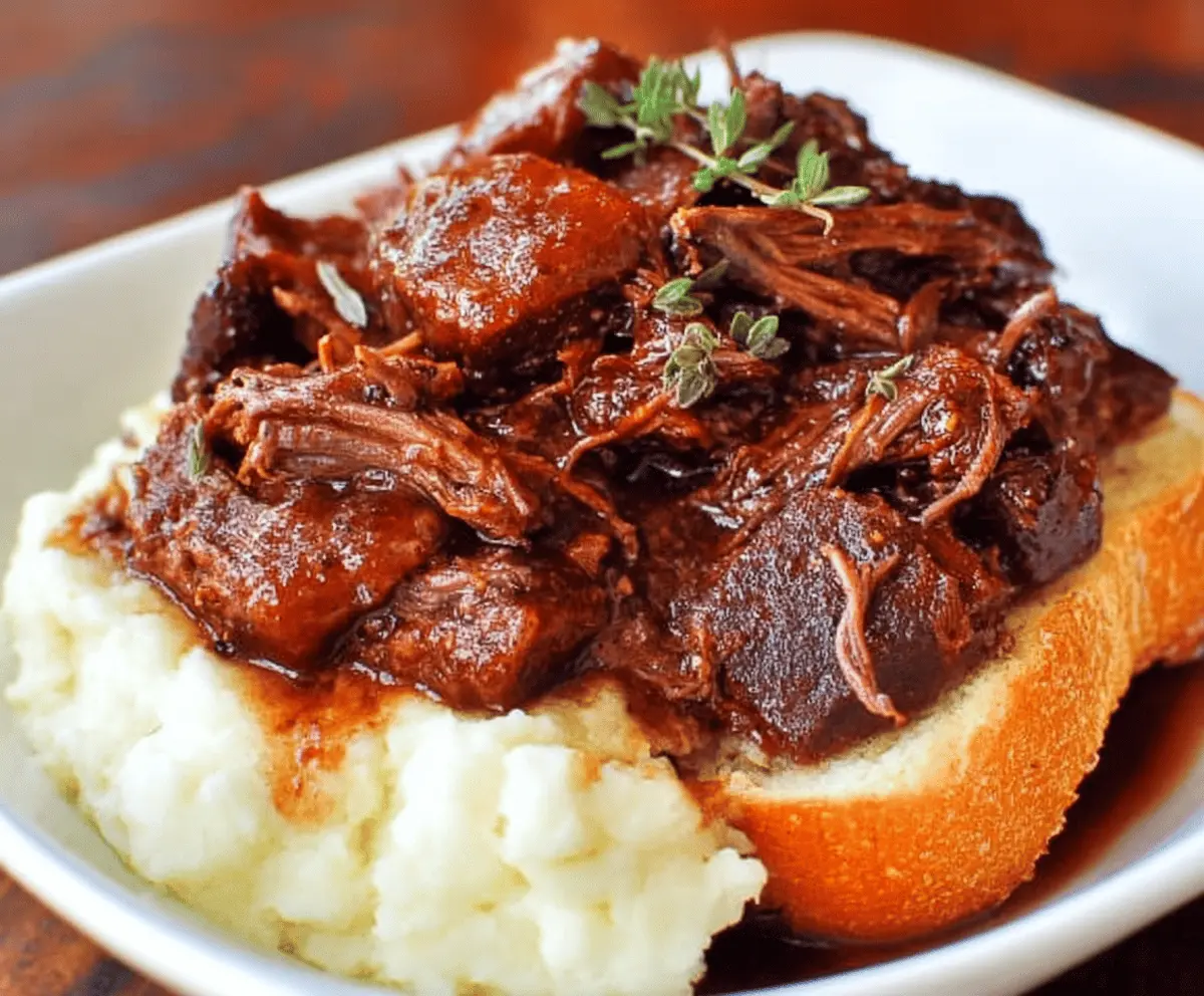 Slow Cooker Beef Manhattan