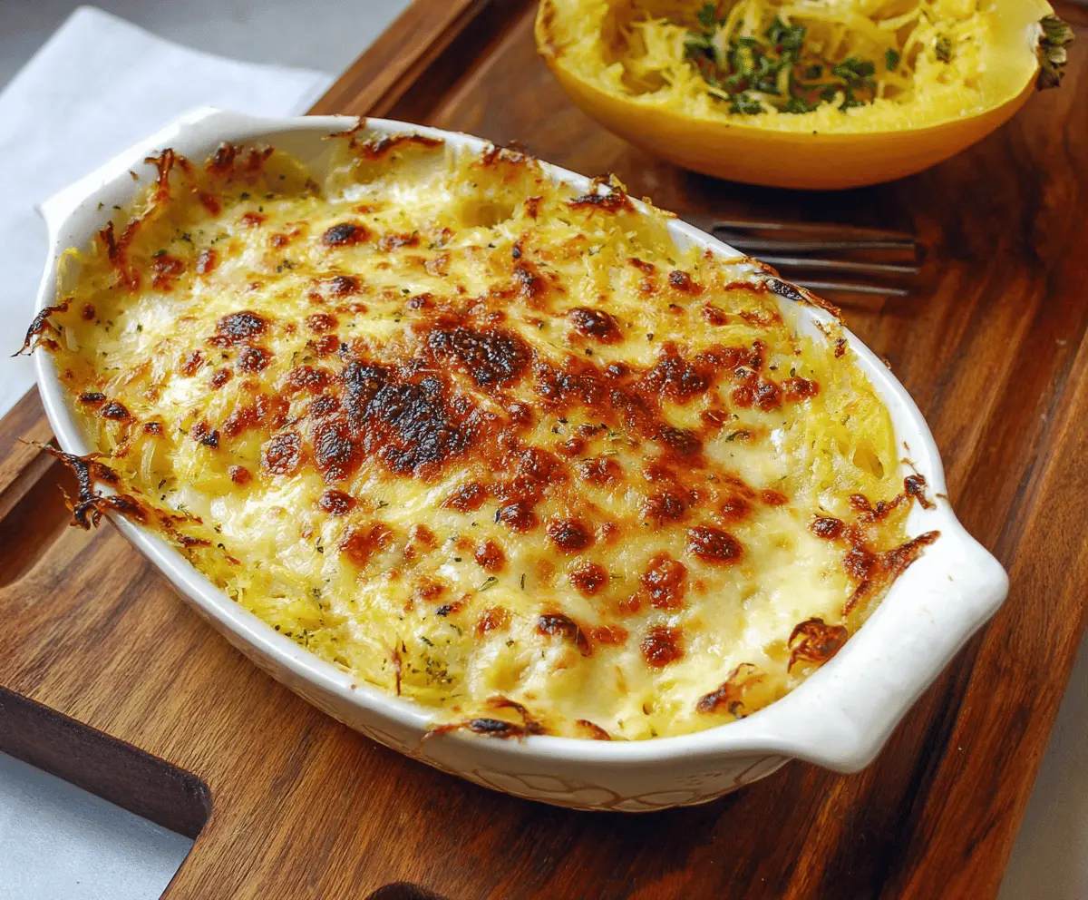 Spaghetti Squash Au Gratin Recipe