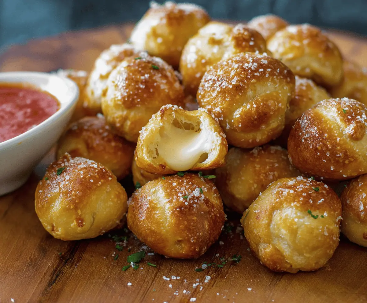 Tasty Mozzarella Pretzel Bites